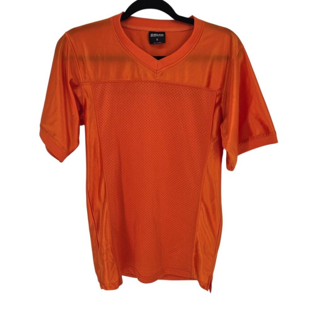 Ealer sports Size small orange short sleeve pullover jersey breathable blank